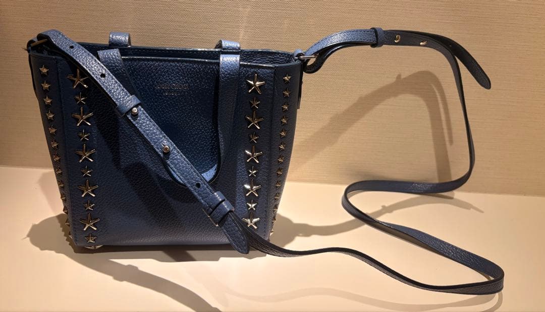 JIMMY CHOO ブルーショルダーバッグ