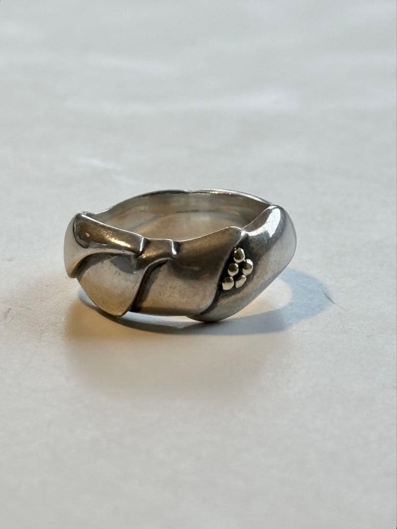   ジョージジェンセン シルバーリング ツイストデザイン