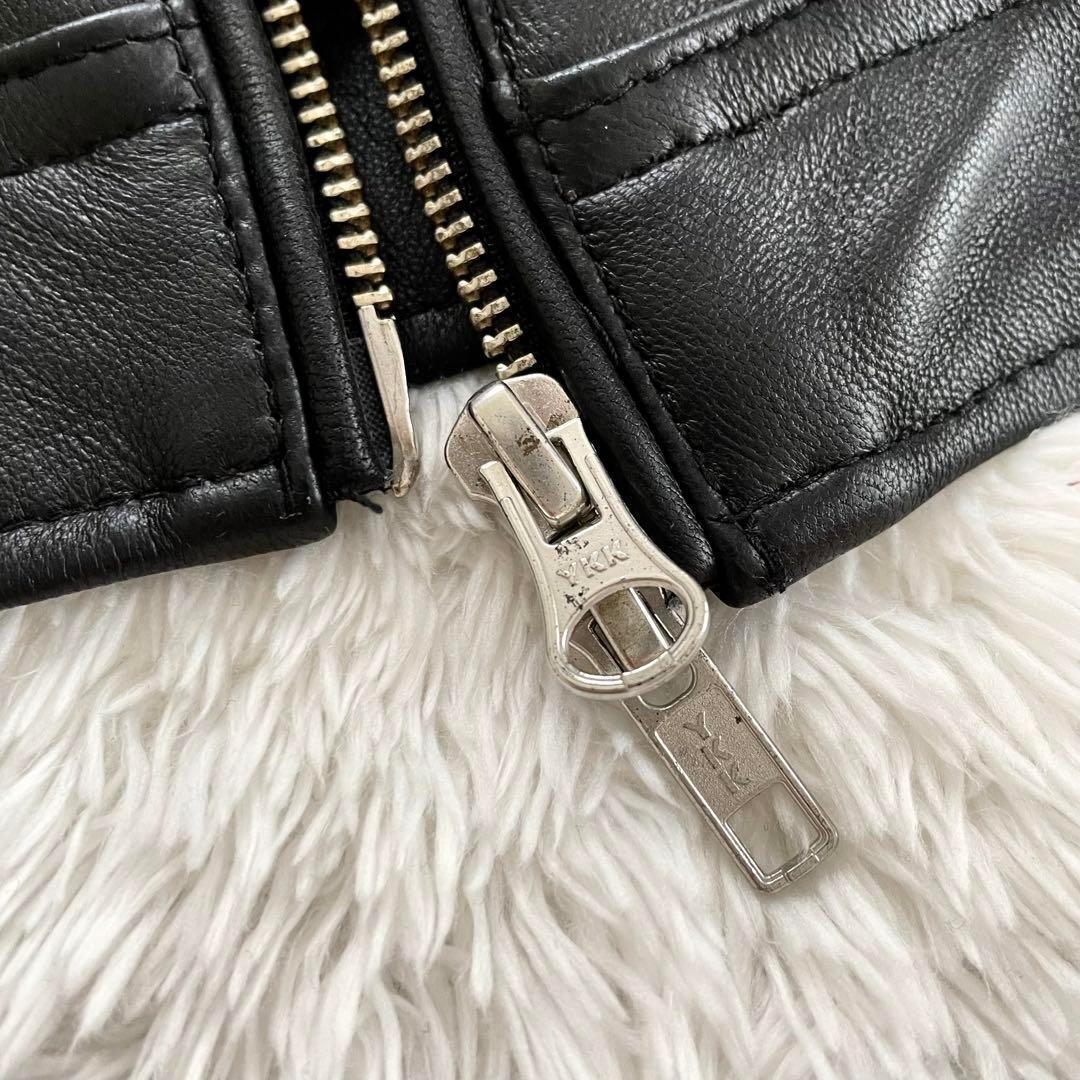 291295 HOMME VINTAGE シングルライダースジャケット