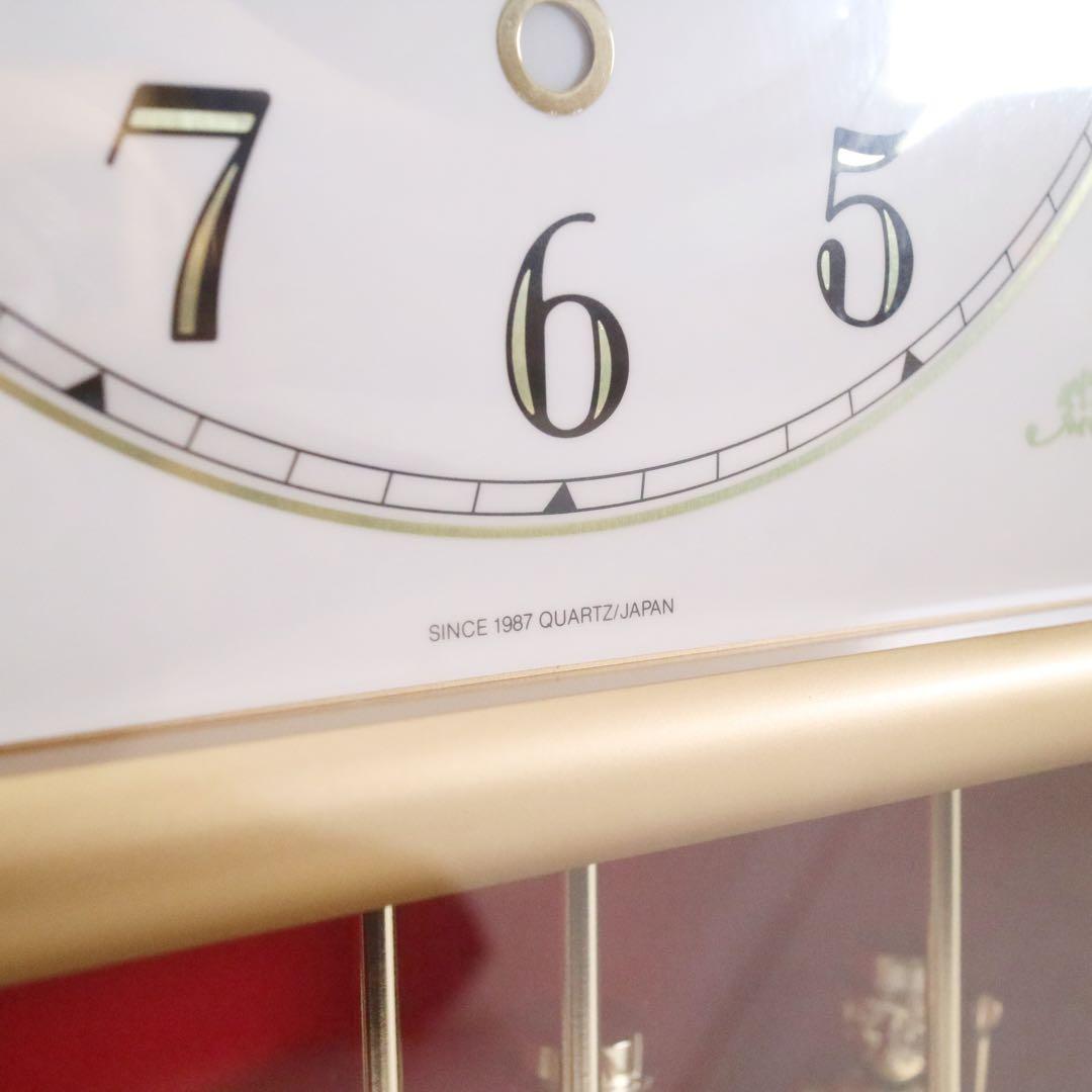 CITIZEN シチズン からくり時計 置時計 時計 KC-3100-1 濃茶