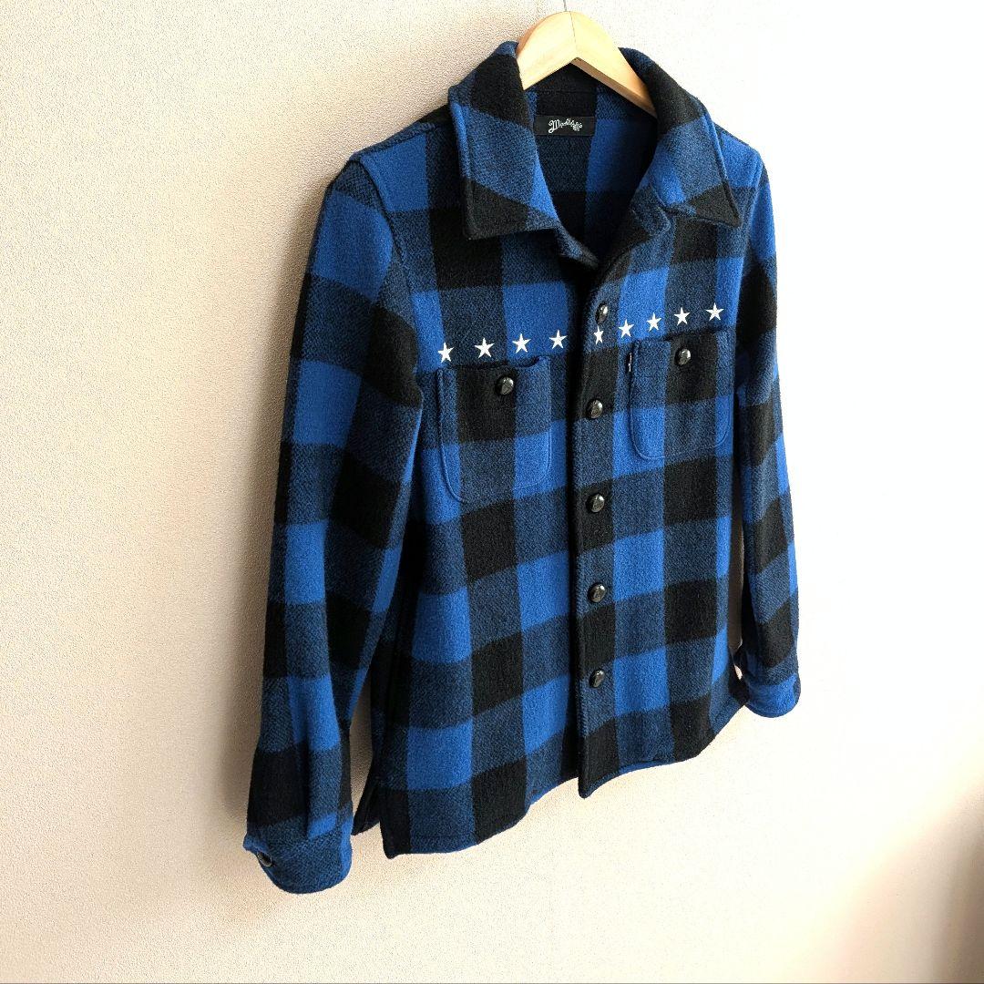 【美品】マーブルズ Marbles 9STARS バッファロージャケット 青黒