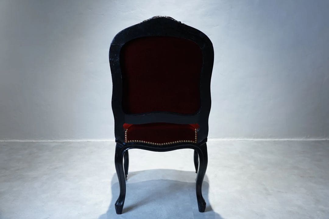 ①フランスアンティーク　ナポレオンチェア　張替済　1800年代　椅子