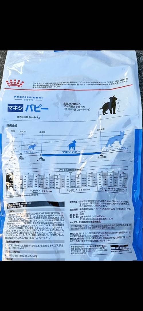 ロイヤルカナンマキシパピー16kg