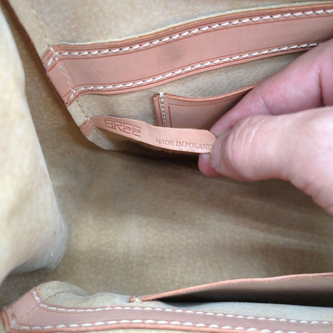 【美品】ブリー ダレスバッグ 2way ヌメ革