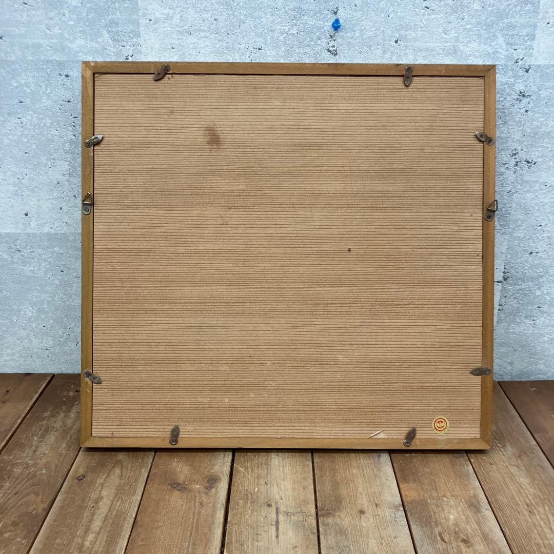 昭和レトロ 鳥 宝石画 貴石画 ストーンアート 絵画 美術 芸術 額縁 額装