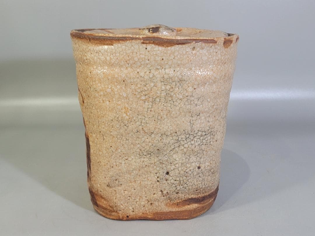 DT184 茶道具 古志野 紅志野 水指 古美術 時代物