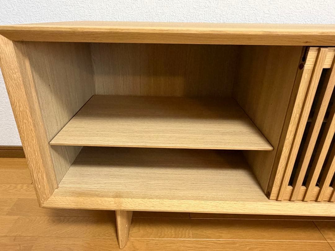 カリモク ピュアオーク材 TVボード 北欧モダンスタイル