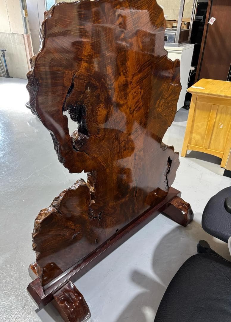 カズヒロ カズヒロ 直接引き取り最高級 一枚板天然木 衝立 Used