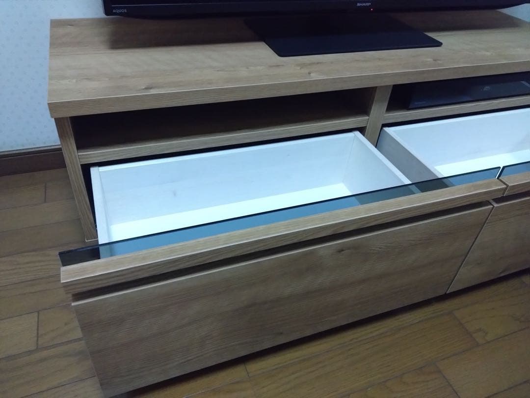 【限定価格】大川家具 120cm幅 テレビ台 ロータイプ ナチュラルオーク