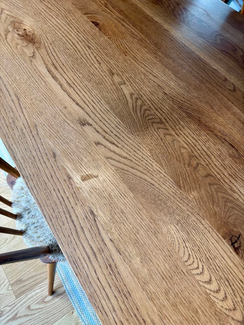 unico ADDAY W1500 オーク材ダイニングテーブル 4人掛け