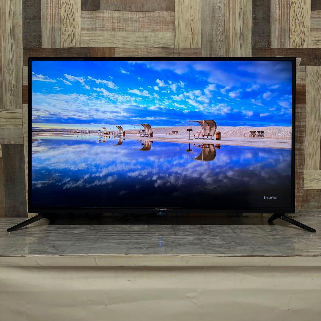 即日受渡❣️全国送料込マクスゼン43型液晶テレビゲームモード搭載。新品リモコン付
