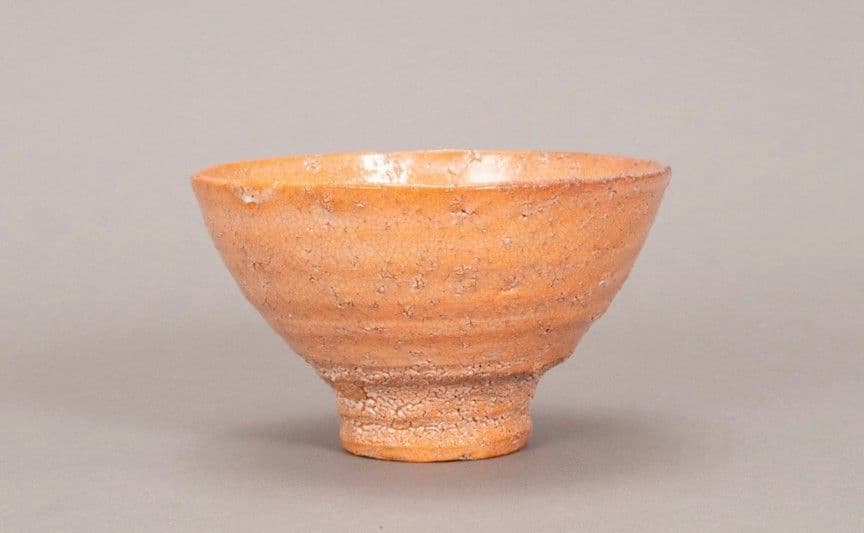 吉野桃李【萩井戸茶碗】共箱 共布 栞