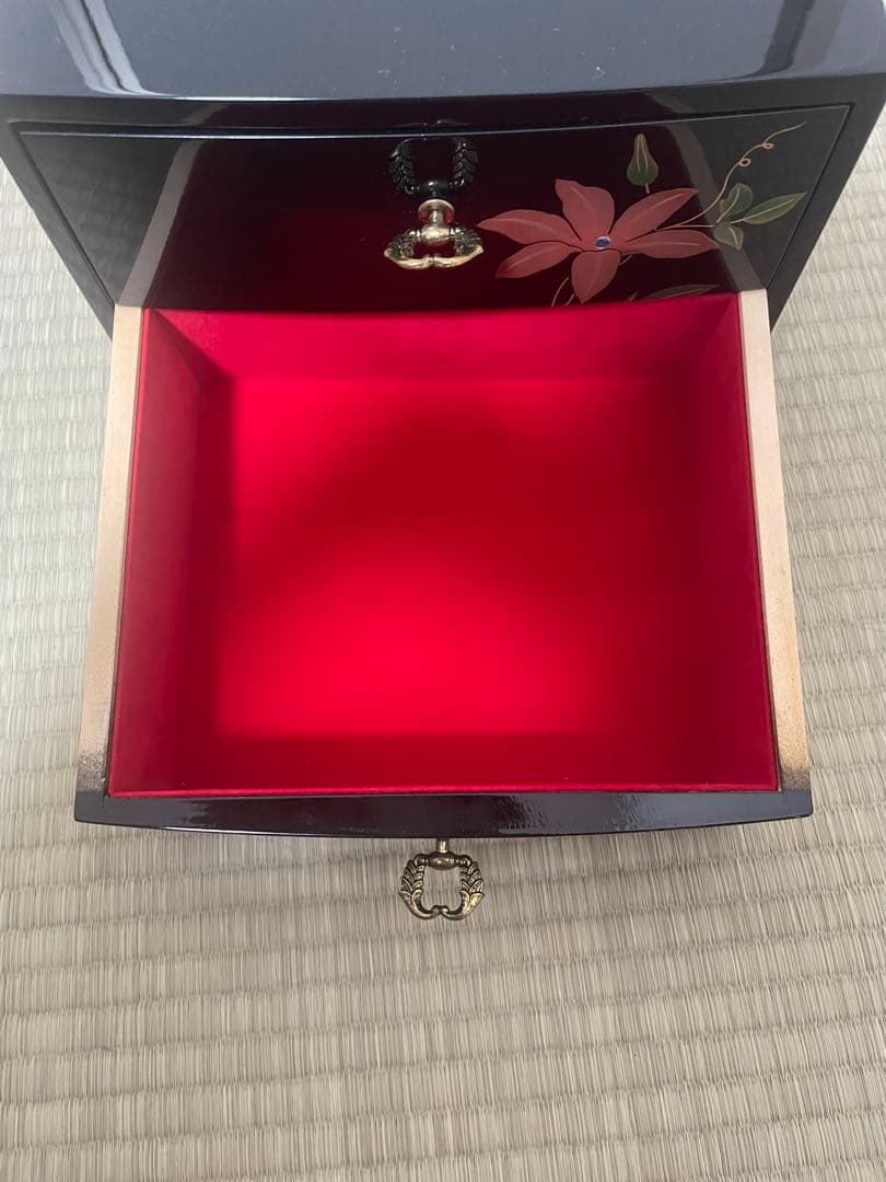 会津塗り　小箪笥　天然木　2段　BIMI