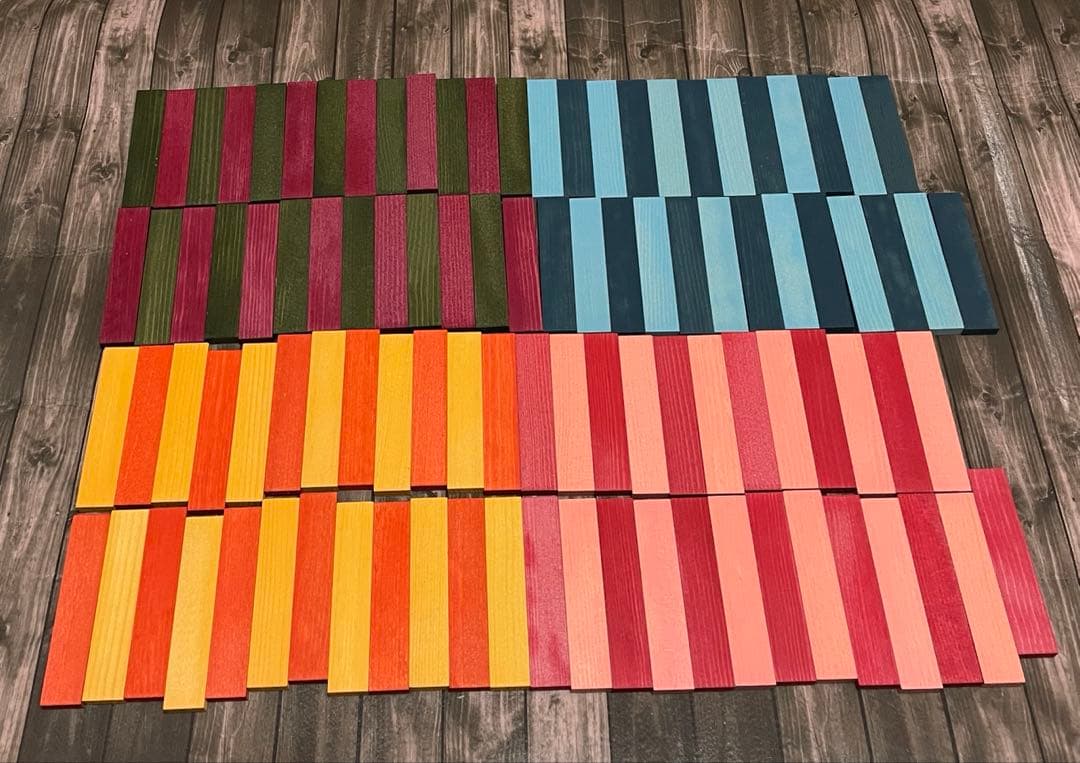 【美品】ＫＡＰＬＡ　カプラ オクトカラー 100ピース 積み木　木製　知育玩具