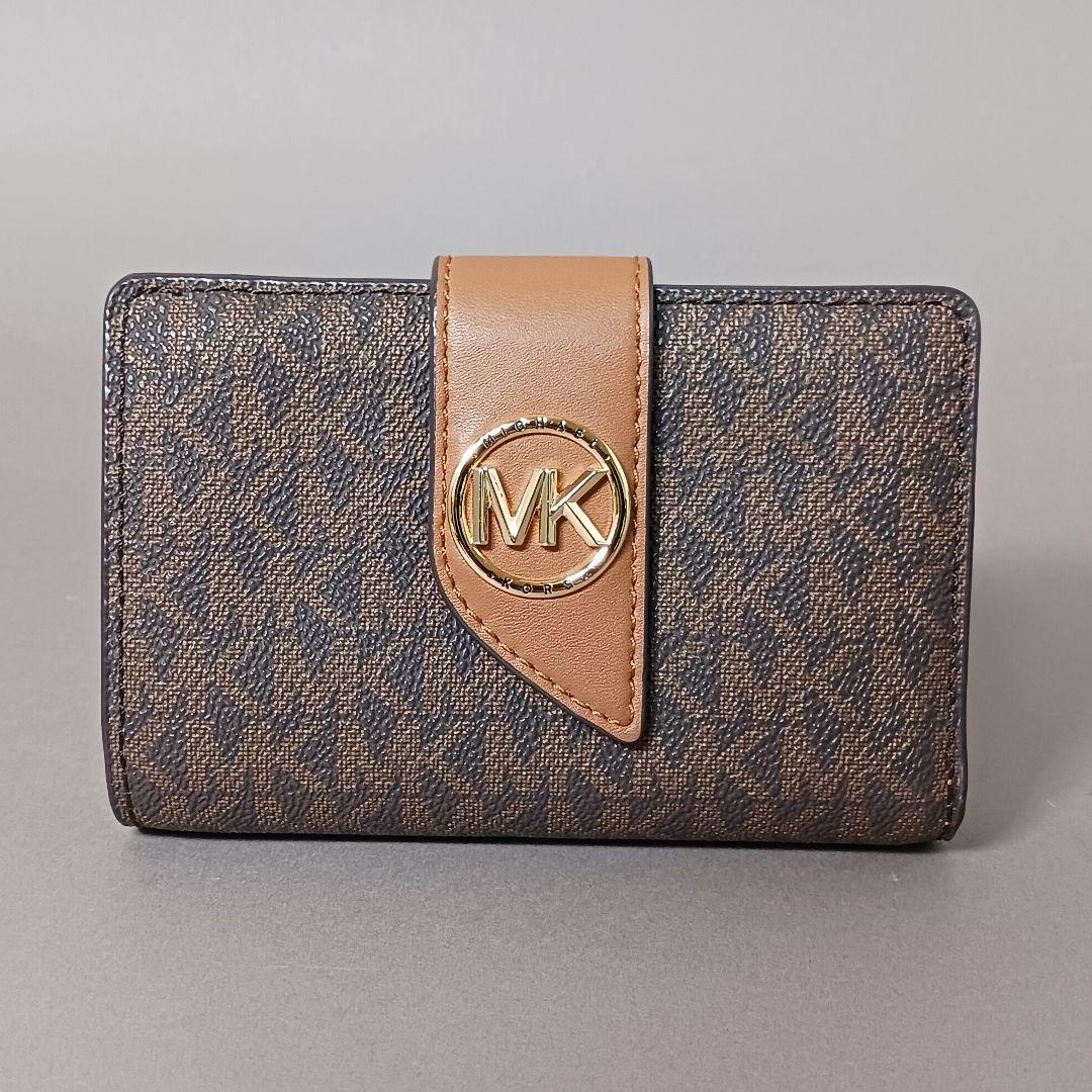 632/未使用/MICHAEL KORS マイケルコース/二つ折り財布/ブラウン