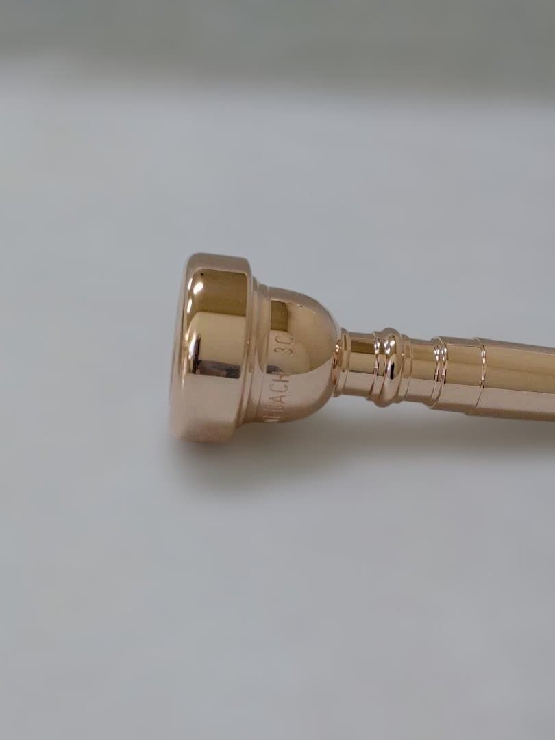 Bach トランペットマウスピース　3C　ピンクゴールド