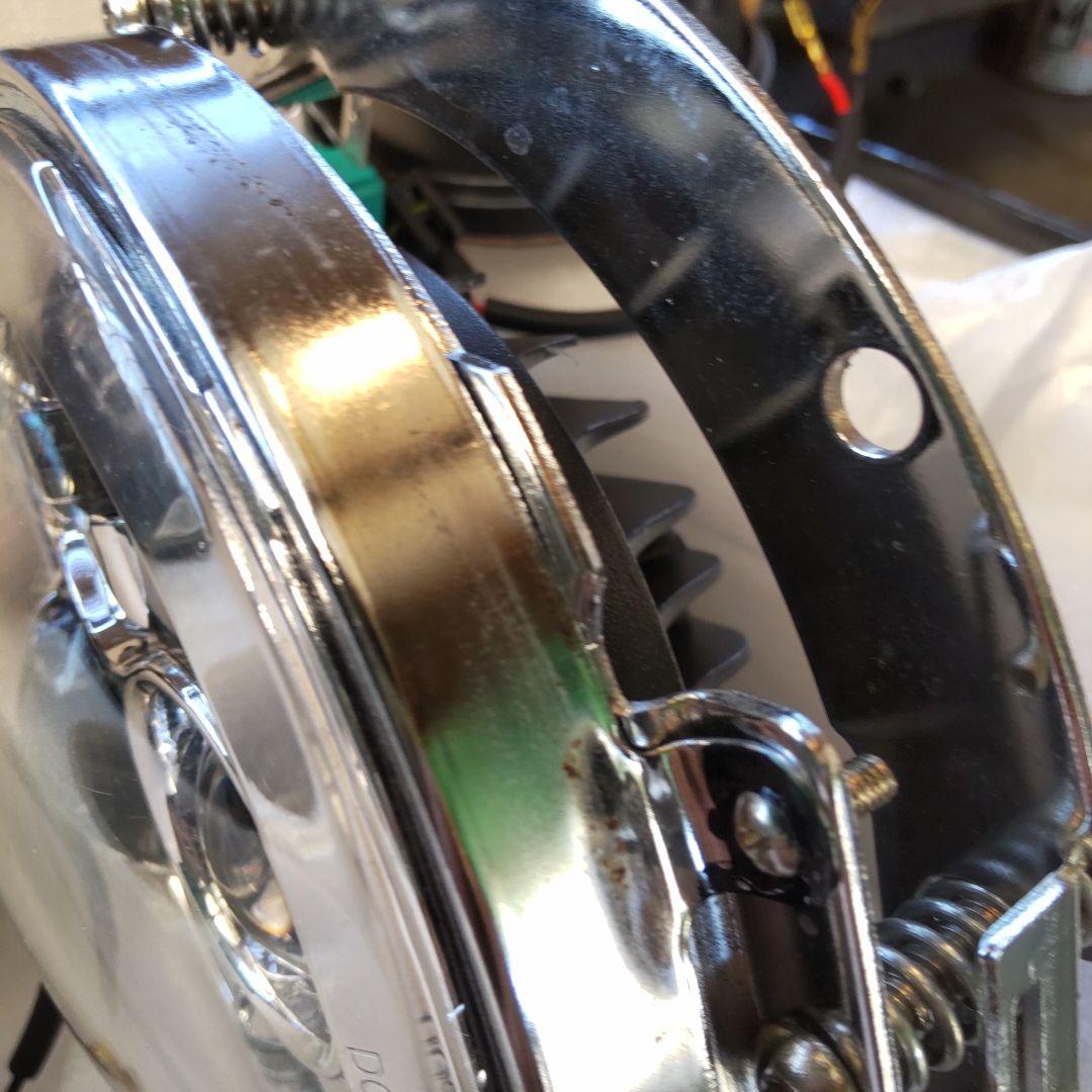 ハーレーFLHヤッコ、ライト、フォグランプ台座付き、