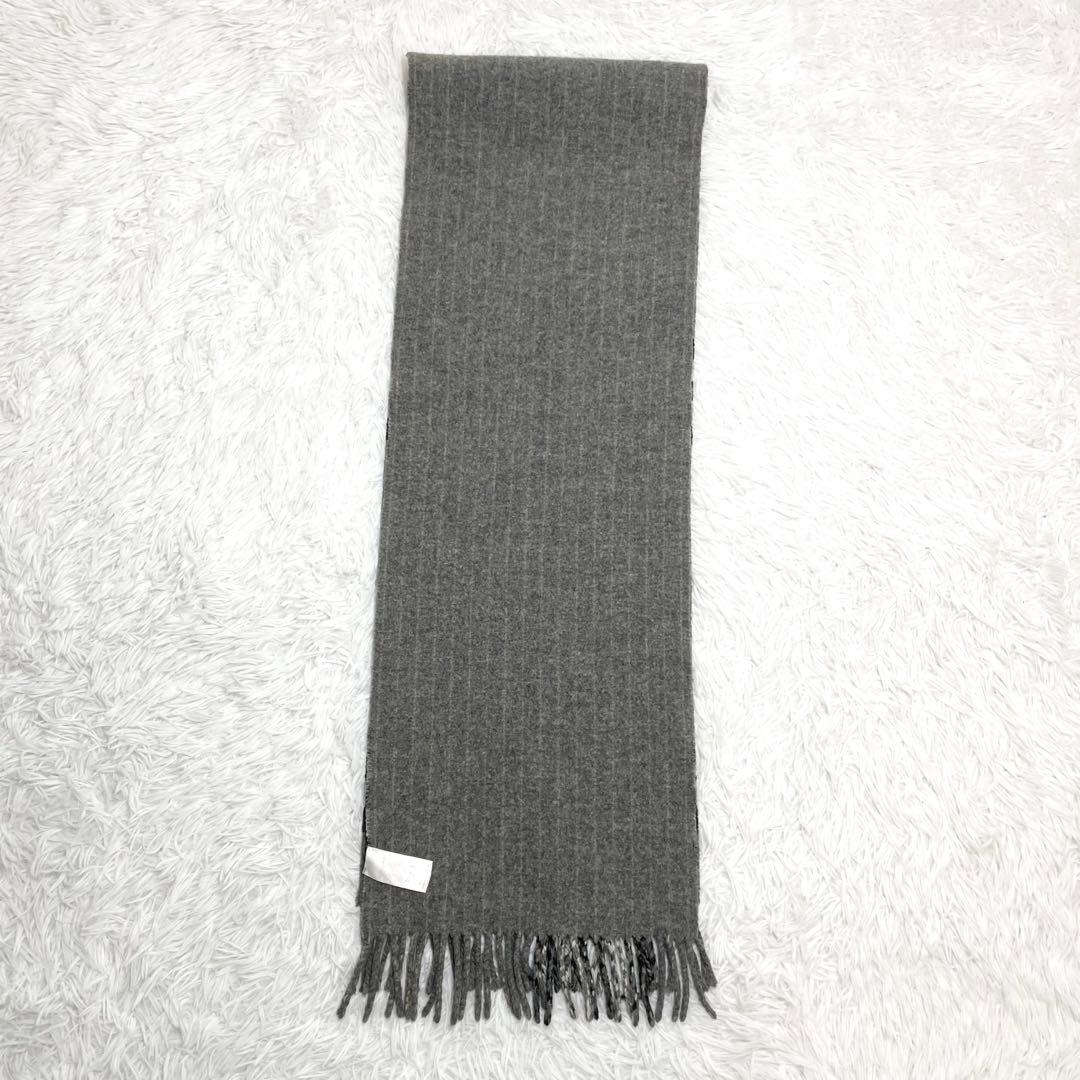 【美品】バーバリー　マフラー・ストール・メリノウール・チェック・BURBERRY