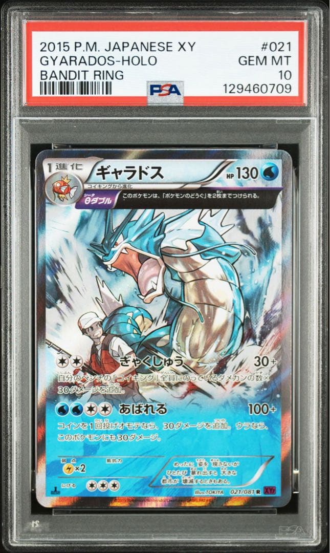 PSA10ポケモンカード ギャラドス R XY7 バンデットリング021/081