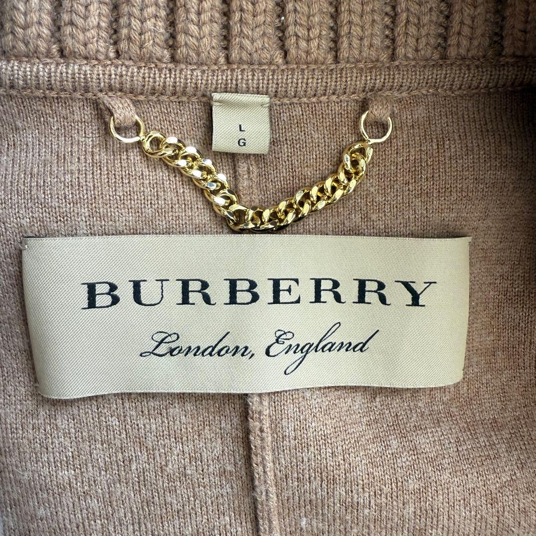 美品　現行　BURBERRY カシミヤ混　ラップコート　ベルト　キャメル