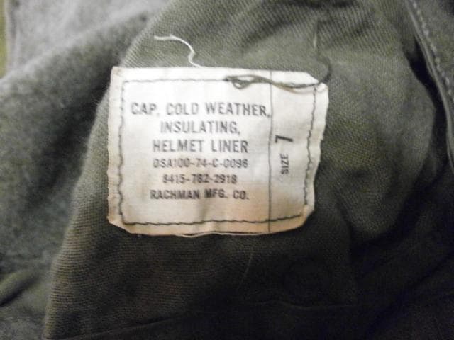 米軍 デットストック　実物 ヘルメット ライナー キャップ　10枚