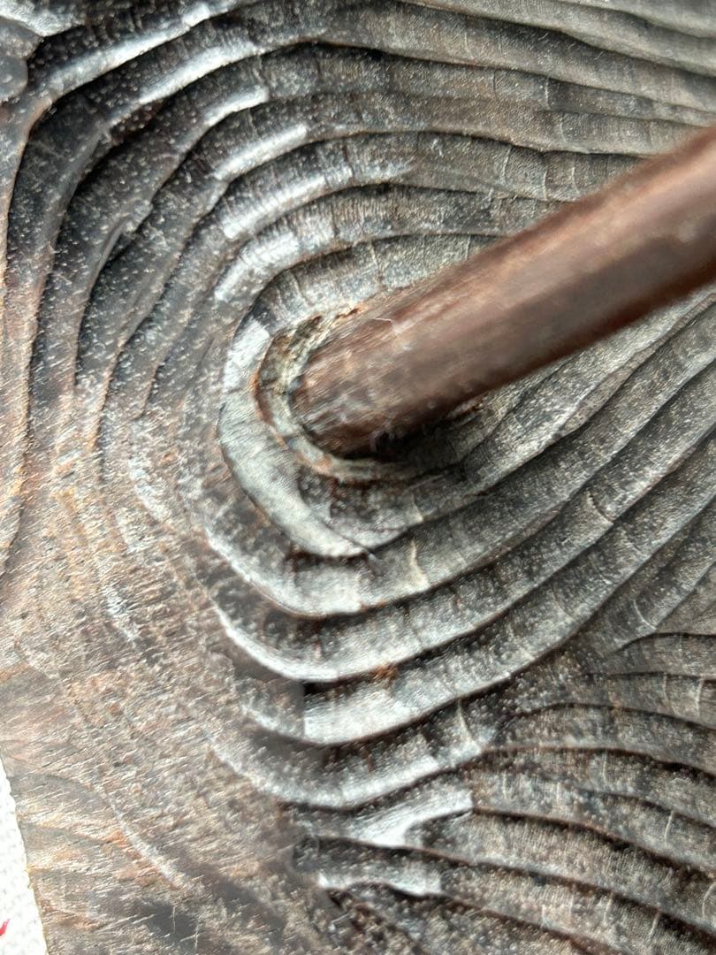 野鳥の彫刻 工芸品 アンティーク 親子 木製鳥彫刻 3羽のデザイン