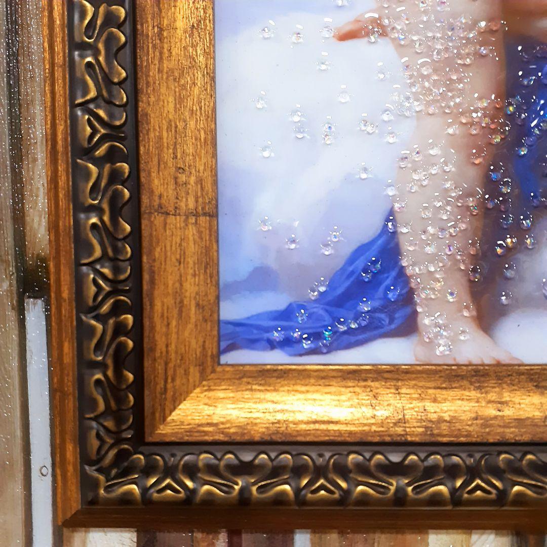 輸入雑貨　天然石　『アムールとプシュケーのファーストキス』水晶　クリスタルアート