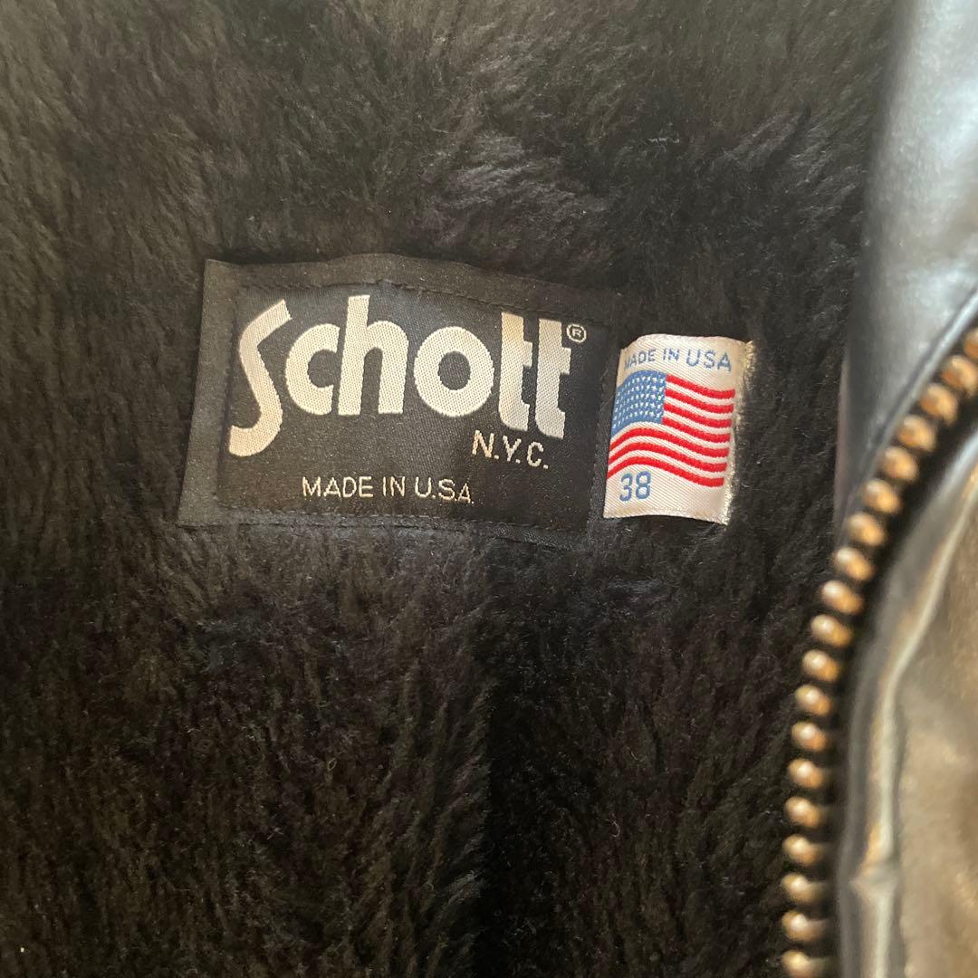 ショット　Schott ライダースジャケット　38