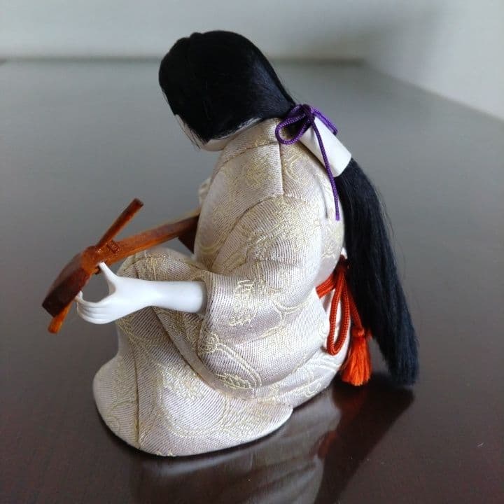 木目込み人形「三味線・女性」籠村美術織物作製⭐︎伝統工芸品