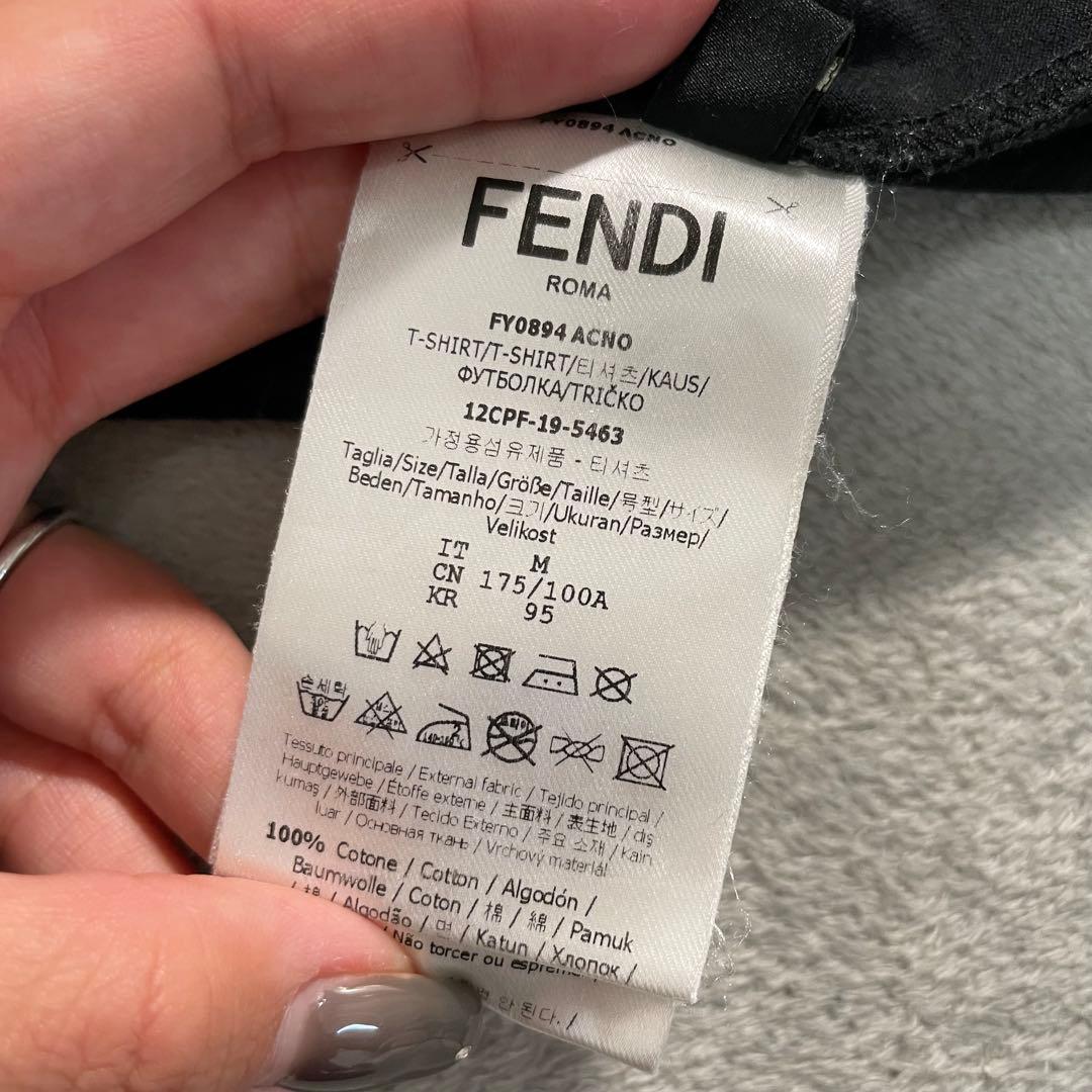 フェンディ　モンスター　半袖Tシャツ　ブラック　M