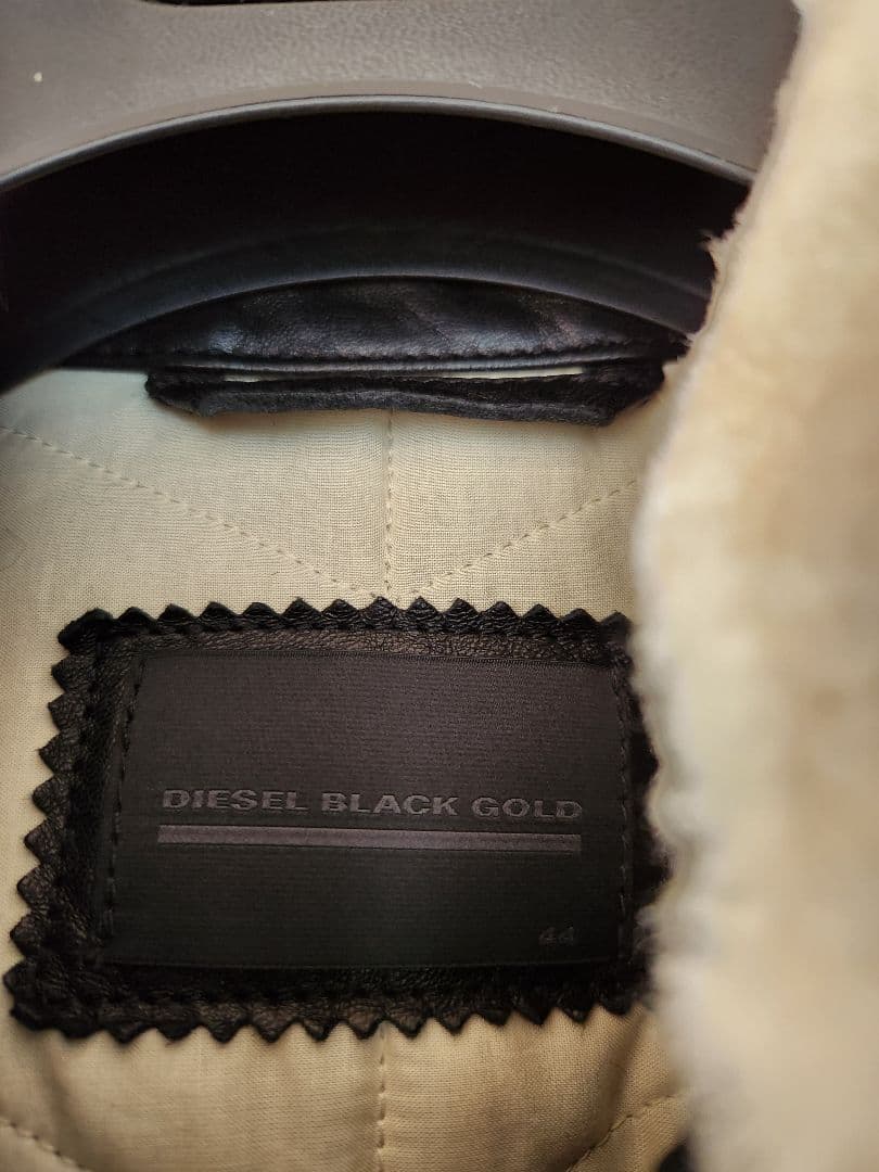 新品25.5万円 DIESEL BLACK GOLD レザージャケ最終げ