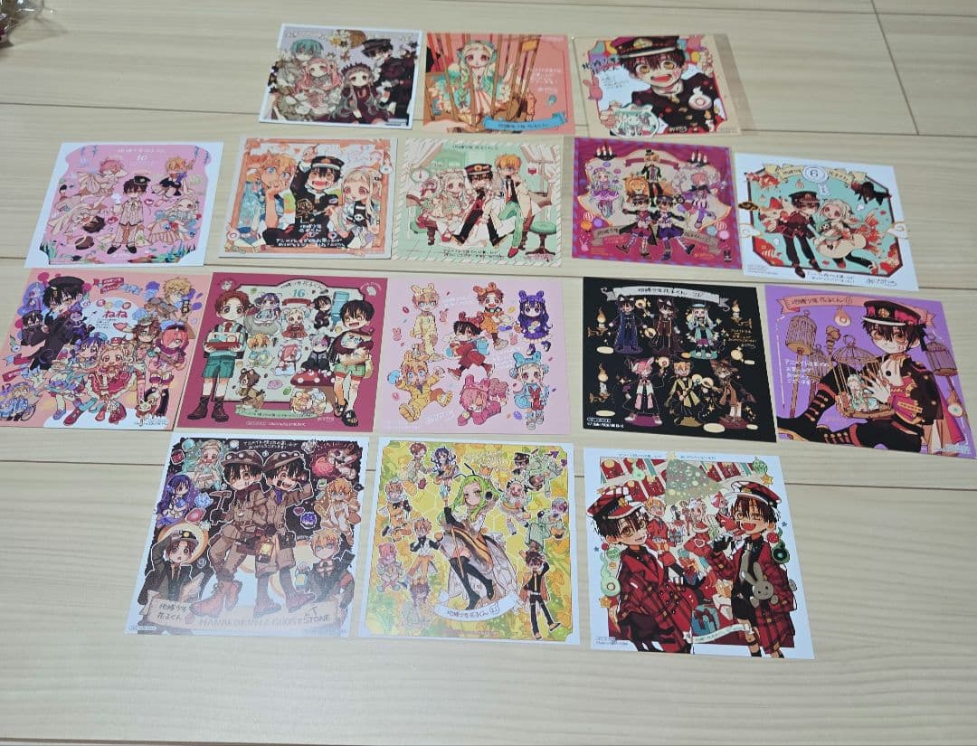 地縛少年花子くん　アニメイト特典　ミニ色紙カード16枚セット