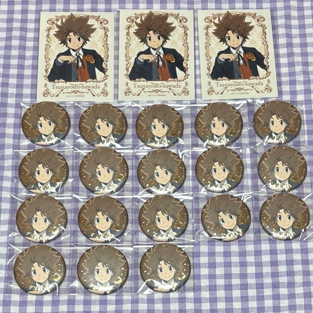 沢田綱吉 家庭教師ヒットマンREBORN アニーク パブリックスクール 缶バッジ