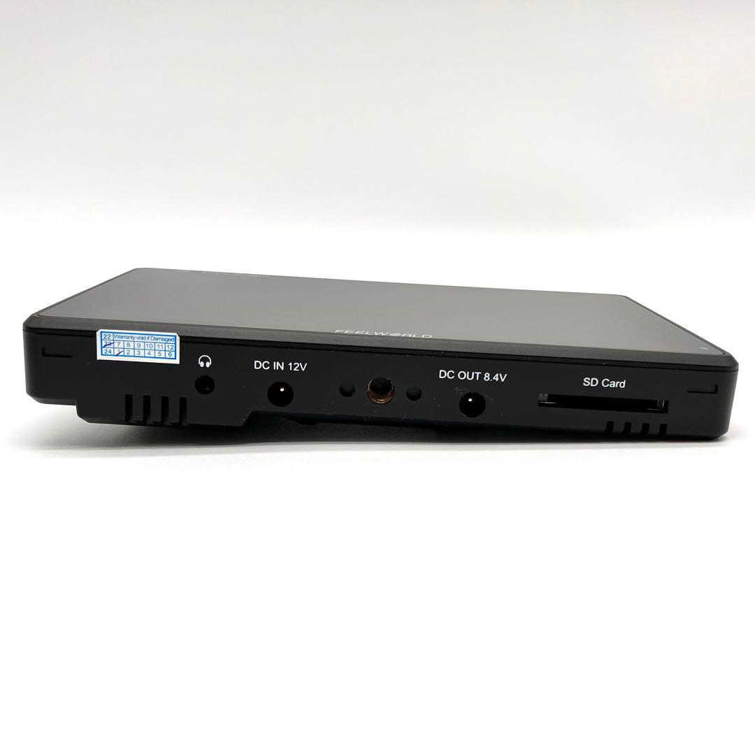 【美品】Feelworld LUT6 カメラ用４Kモニター６インチ ➕バッテリー