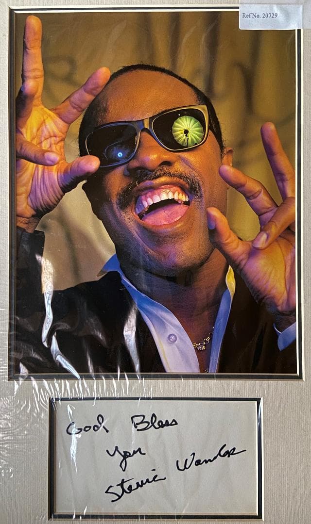 Stevie Wonder　スティーヴィー・ワンダー直筆サイン