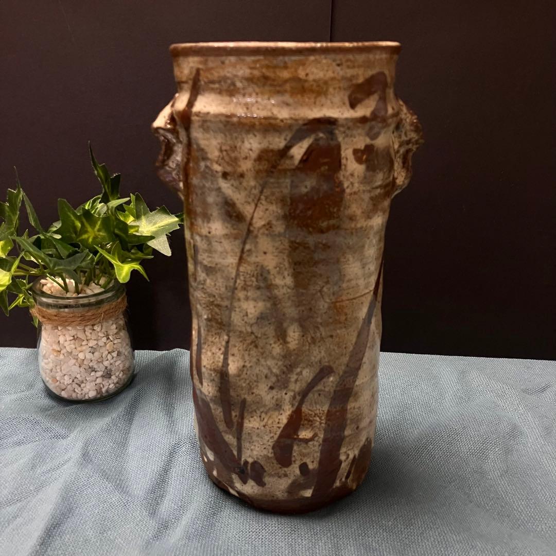 唐津焼　花入(花瓶) 小次郎窯　小十窯