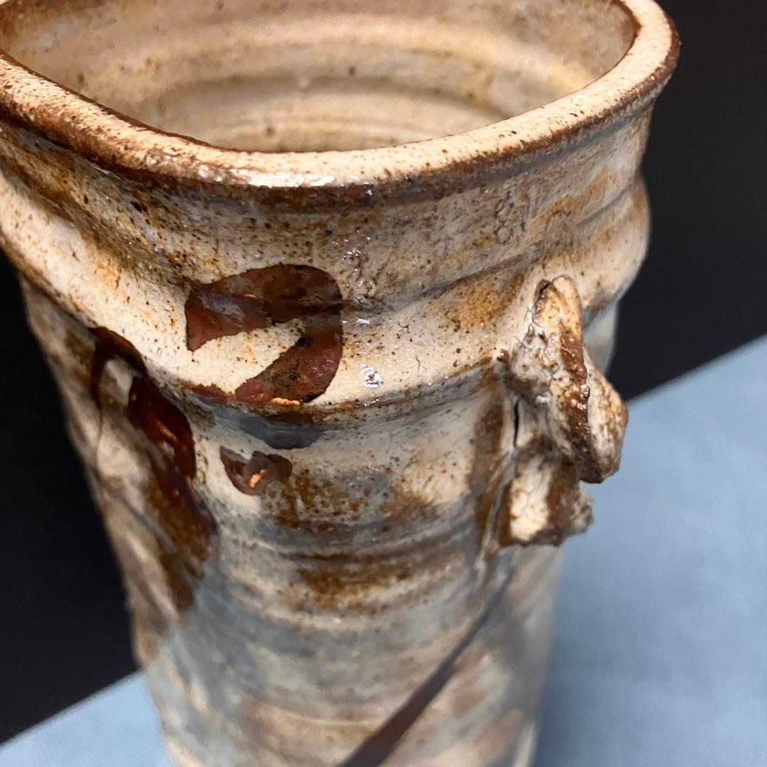 唐津焼　花入(花瓶) 小次郎窯　小十窯