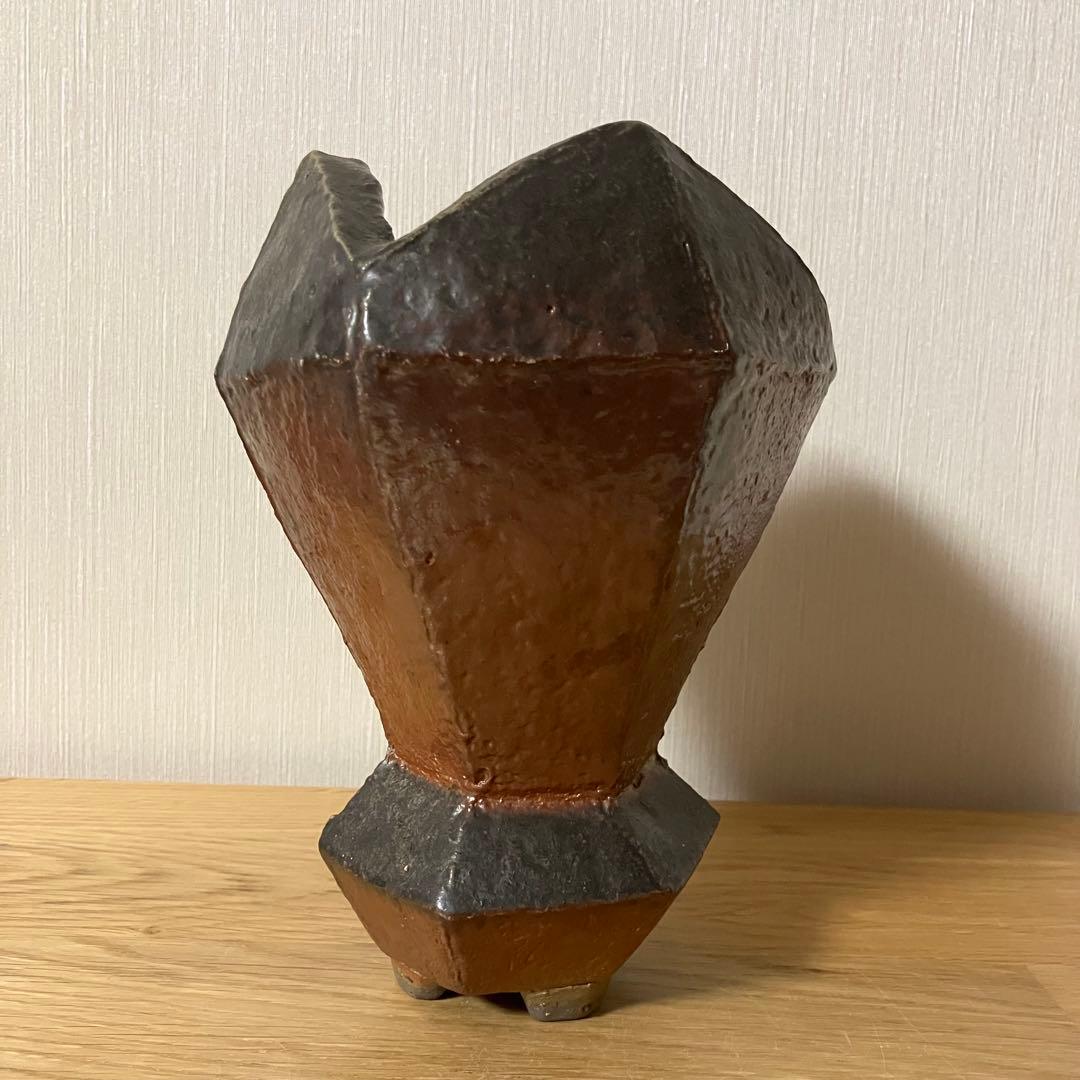 備前焼　花器　花瓶　オブジェ