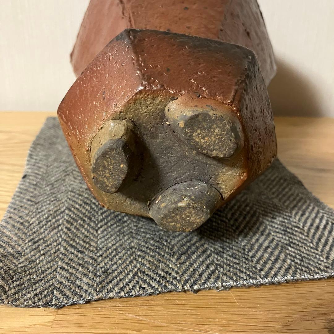 備前焼　花器　花瓶　オブジェ