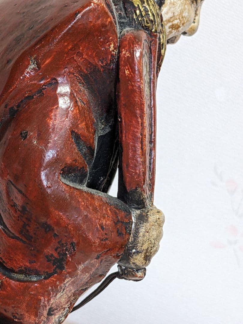 ♦時代物 置物飾り 明治時代 常滑焼 瑞陶園製 相撲 行司 古美術品 骨董品