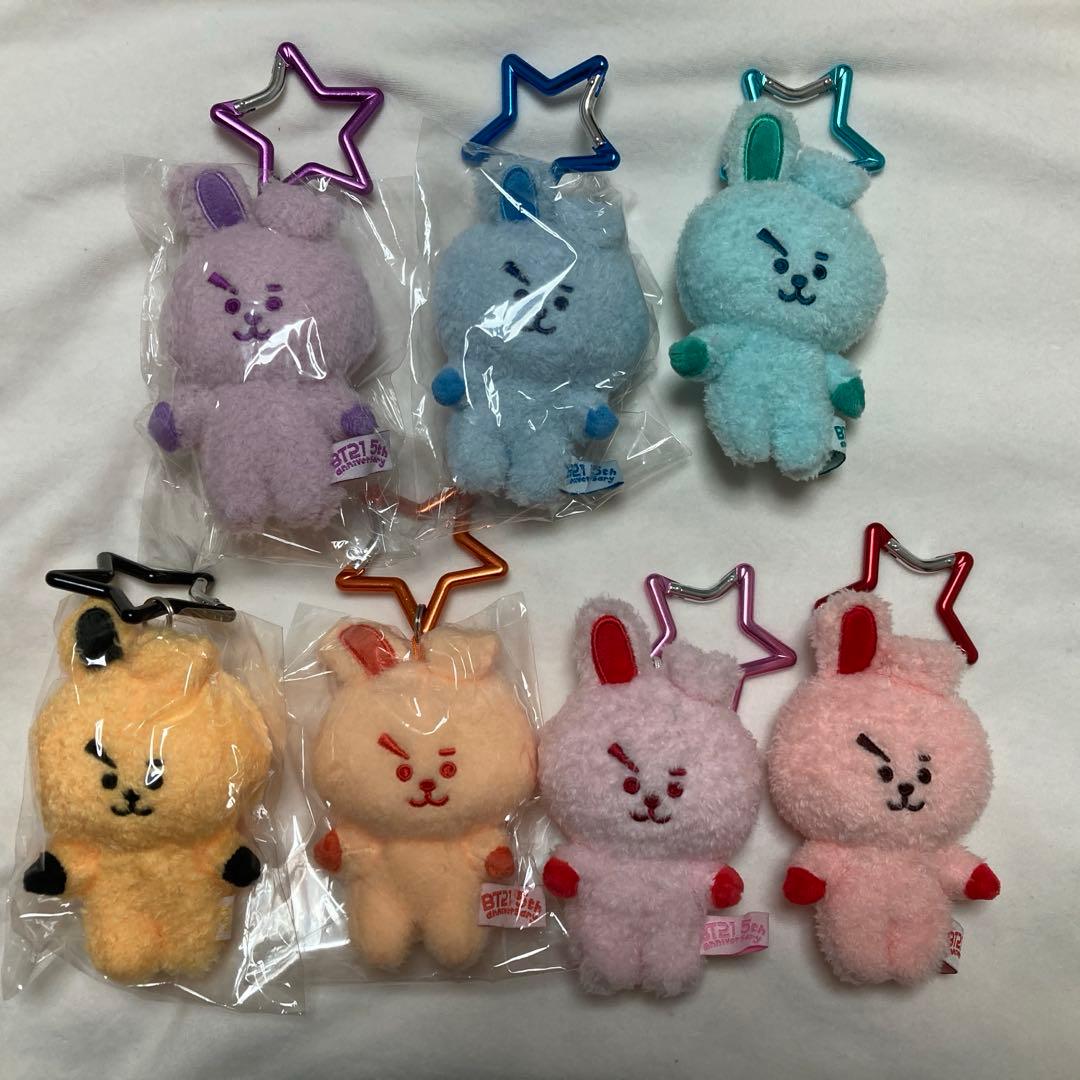 BT21 COOKY 5周年 レインボーカラーマスコット　クッキー