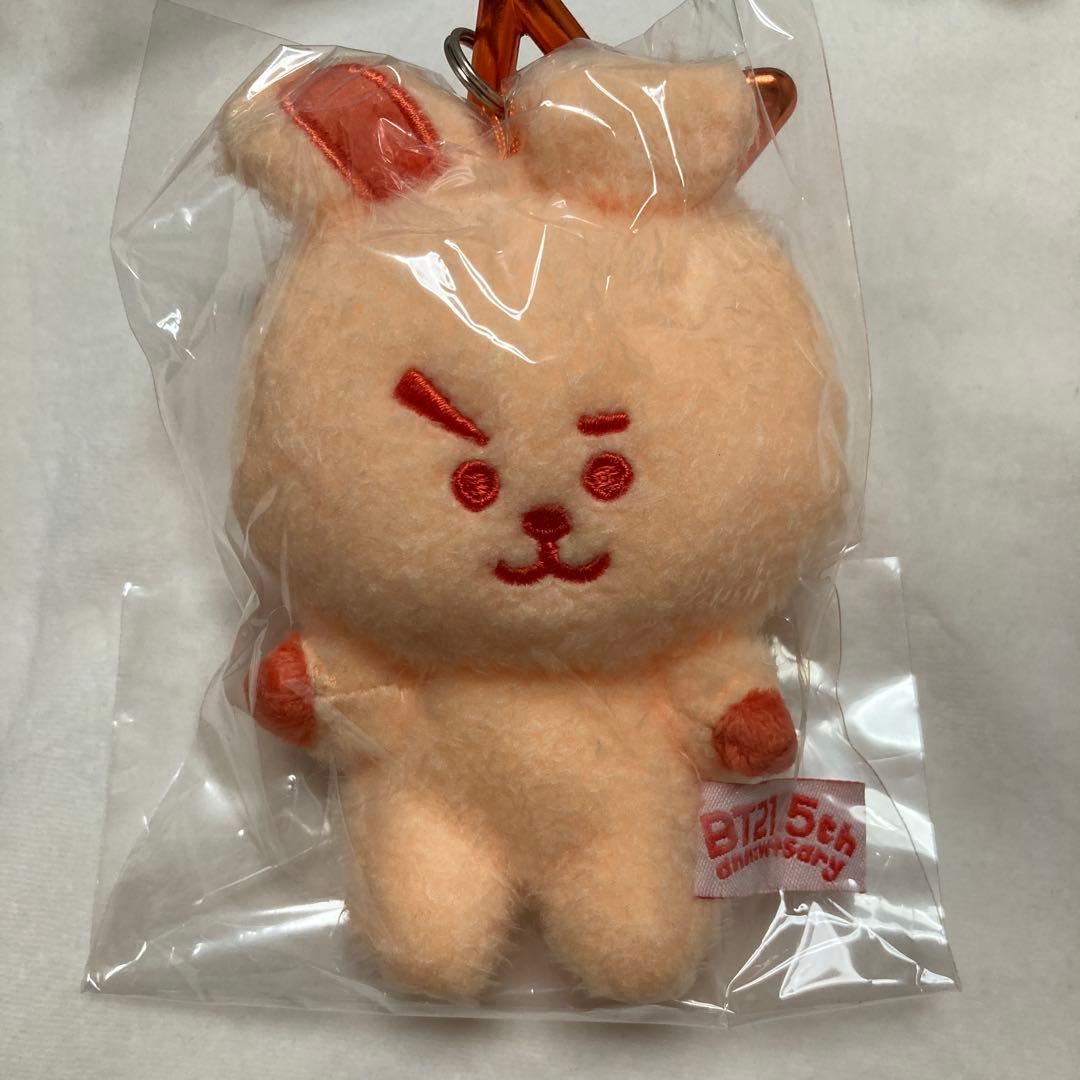 BT21 COOKY 5周年 レインボーカラーマスコット　クッキー