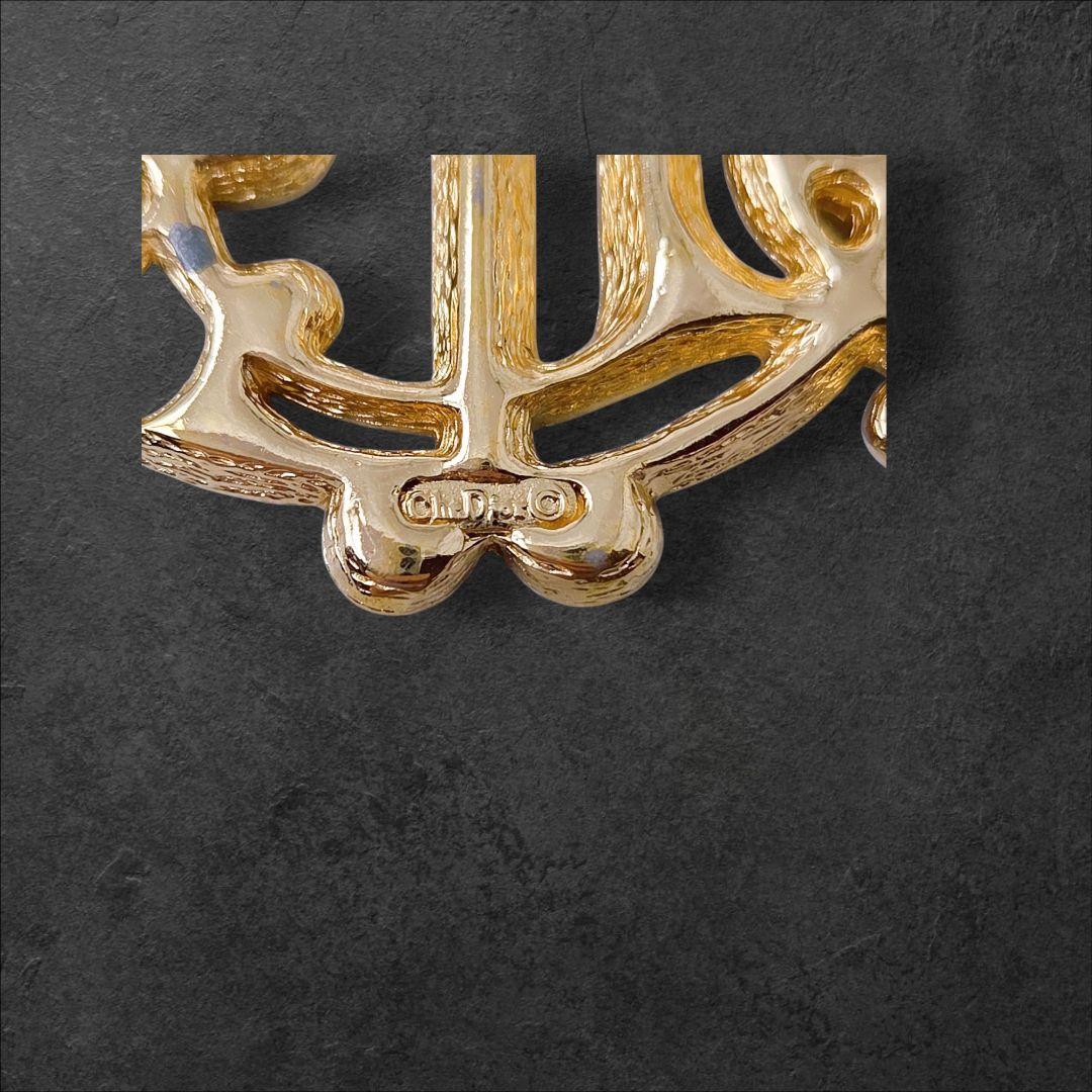 Christian Dior　Brooch Gold Vintage