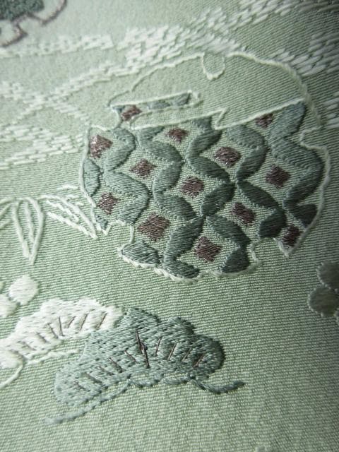 未着用に近い！さが美製＊薄萌葱色＊豪華刺繡尽し＊特選＊訪問着＊１６１ｃｍ＊裄６７