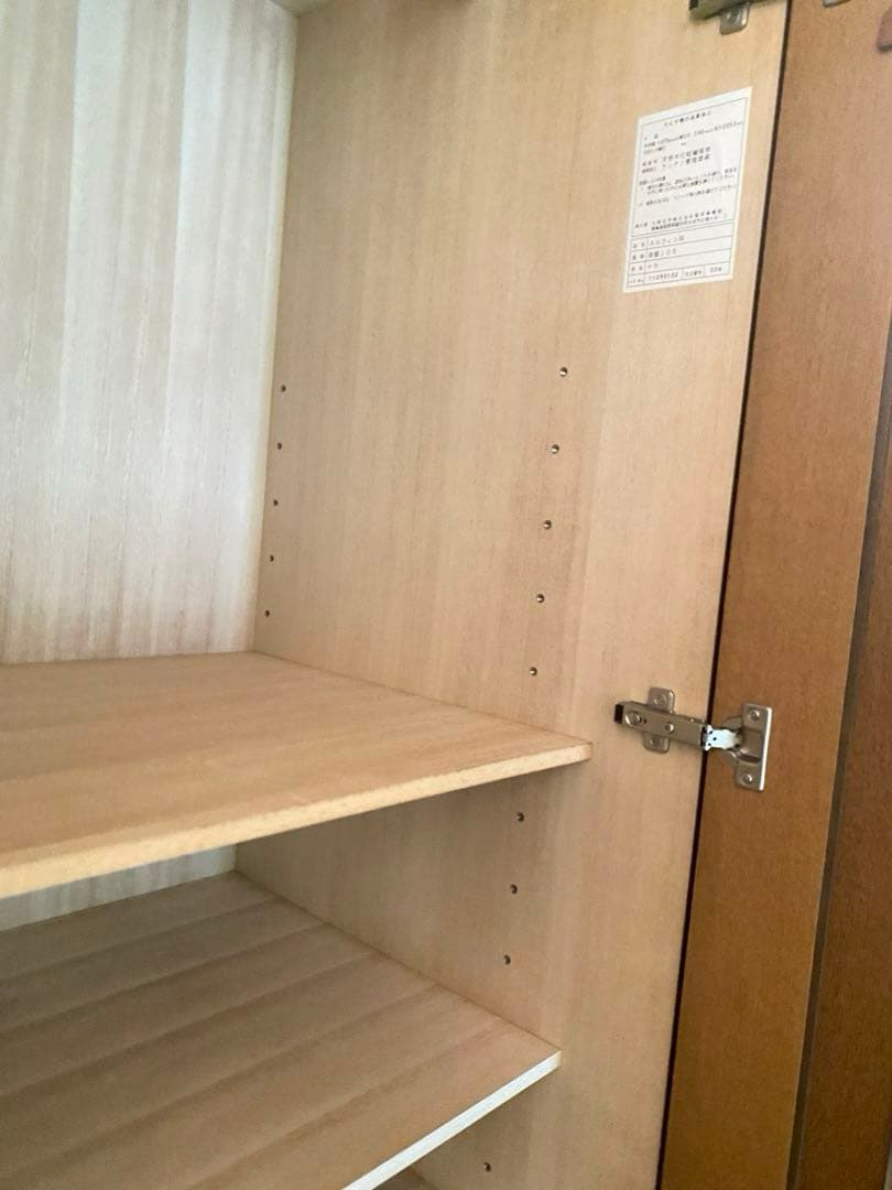 洋服クローゼット　洋ダンス　２枚扉　木製タンス　ワードローブ