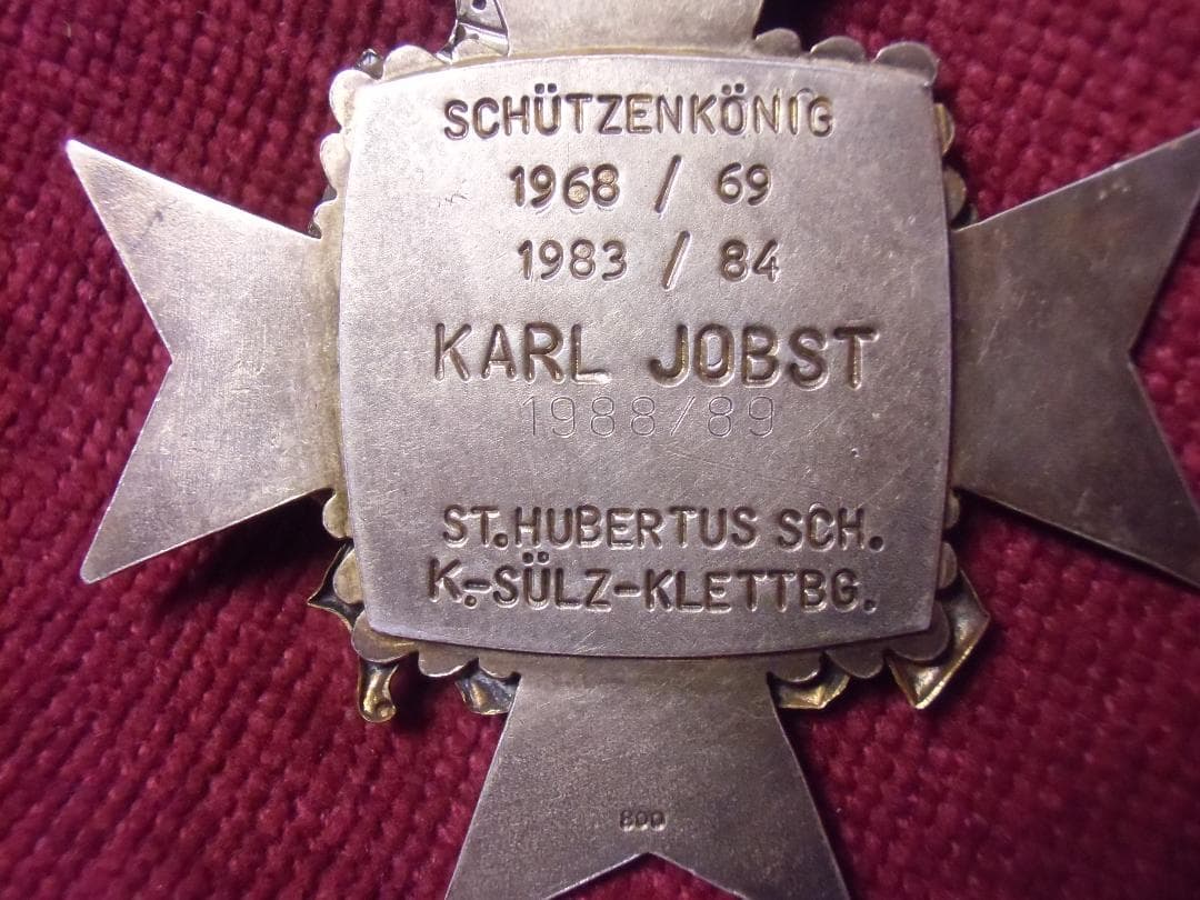 BWドイツ軍/連邦軍＊ケルン・St. Hubertus射撃大会優勝者勲章（実物）