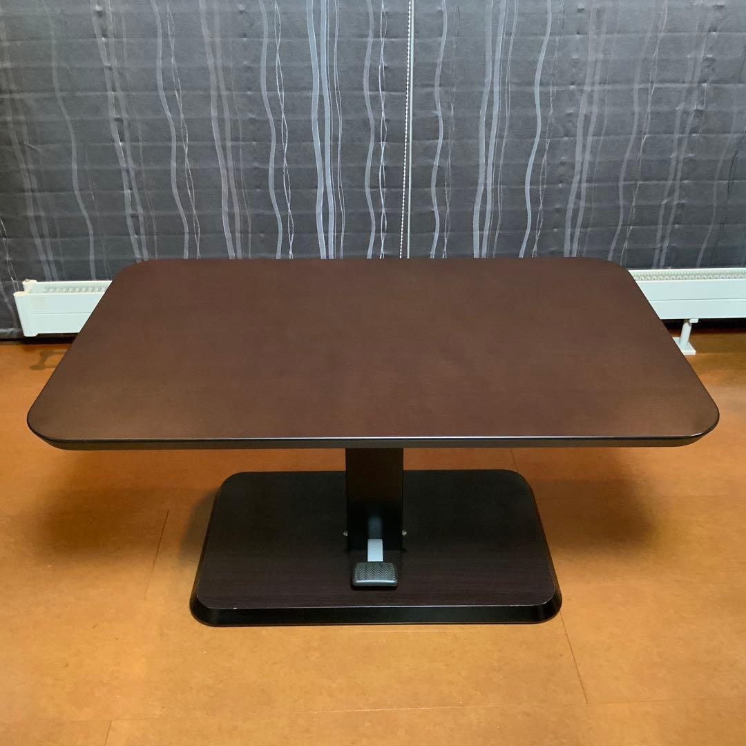 【ニコちゃん大王】昇降テーブル【ニトリ】コラボ120DT DBR