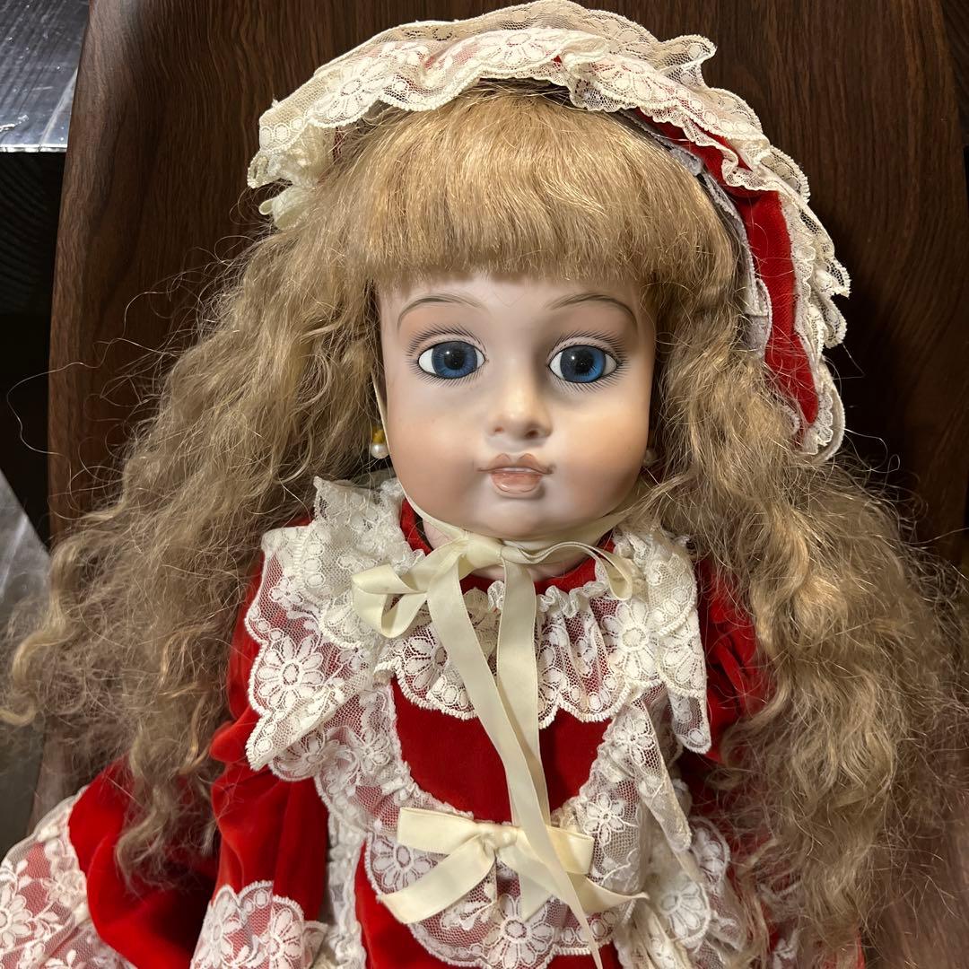 ★美品★ビスクドール　フランス製　アンティークドール アオイドール