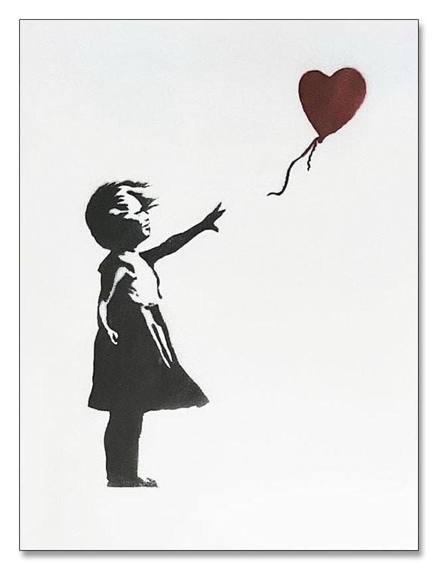 額装品/少女と風船/BalloonGirl/バンクシー/アート/インテリア/貴重
