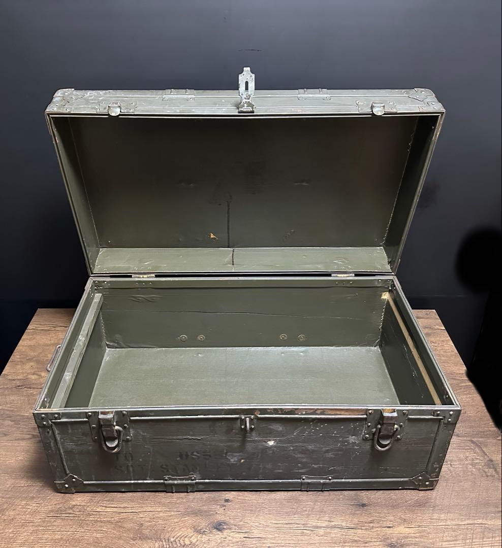 ビンテージ　米軍 US ARMY 希少 フットロッカ－ トランクBOX